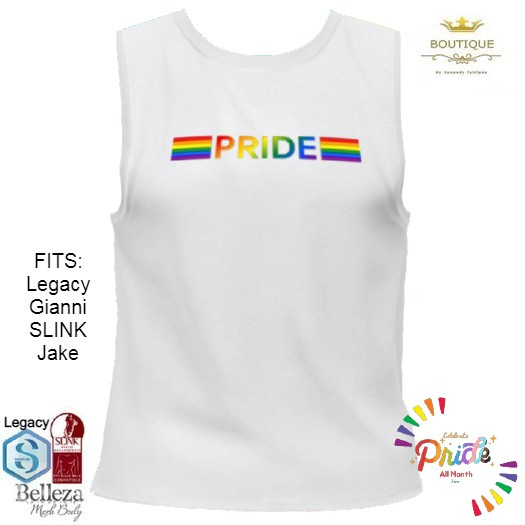 PRIDE MONTH Sleeveless Tee For Men STRIPES (ADD)