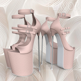 Beige Silver Long Stiletto ERIKA