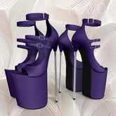 Purple Silver Long Stiletto ERIKA