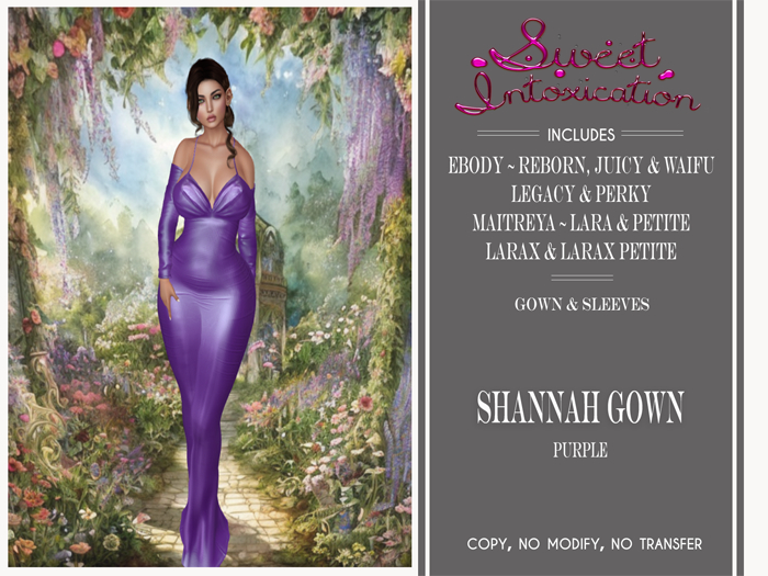 ::Sweet Intoxication:: Shannah Gown - Purple