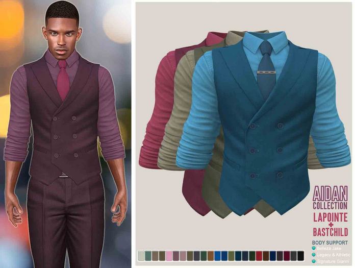 Vest w Tie - Aidan  