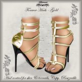 ! Glitterati ! - Forever Heels - Gold
