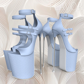 Sky Silver Long Stiletto LEGACY