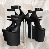 Black Silver Long Stiletto REBORN