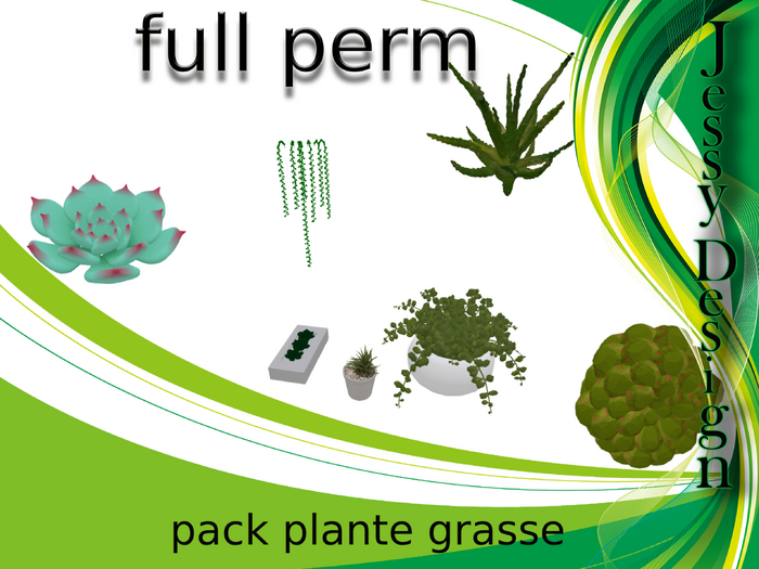 pack plante grass mesh full perm
