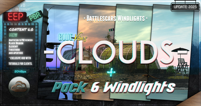 - BATTLESCARS WINDLIGHTS - CLOUDS - BLUE VIBES 6.0 (EEP / PBR)