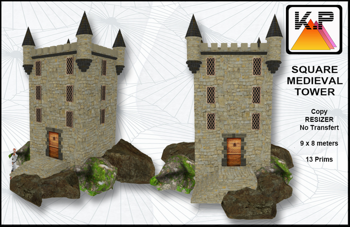SQUARE MEDIEVAL TOWER