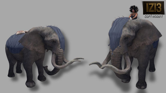 Elephant _ Sitting Animation - Copy Modify