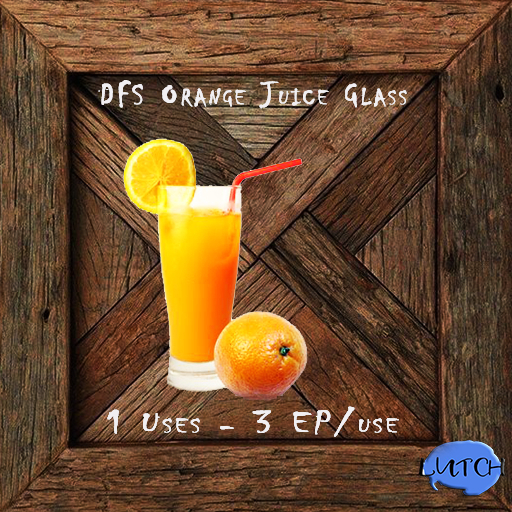 DFS Orange Juice Glass