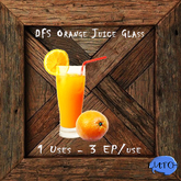 DFS Orange Juice Glass