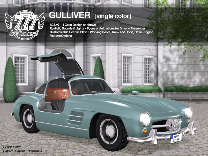 [777] GULLIVER V2 - Classic Teal (Add)