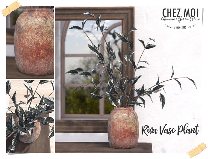 CHEZ MOI ♥ Riva Vase Plant - PBR Materials