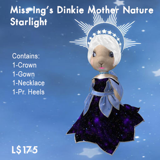Miss Ing's Dinkie Mother Nature Gown Set Starlight
