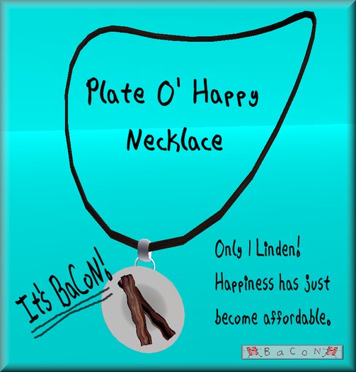 BaCoN ~ Plate O' Happy Necklace
