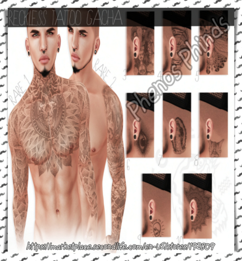 .Reckless. - Tattoo Gacha Common 8 RETIRED GACHA