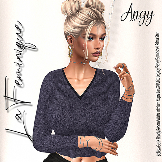 La Feminique Angy Fleece Navy