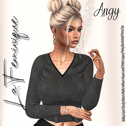 La Feminique Angy Fleece Charcoal