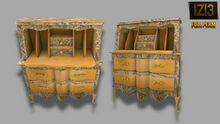 Classic Wooden Dresser with Ornate Handles copy modify
