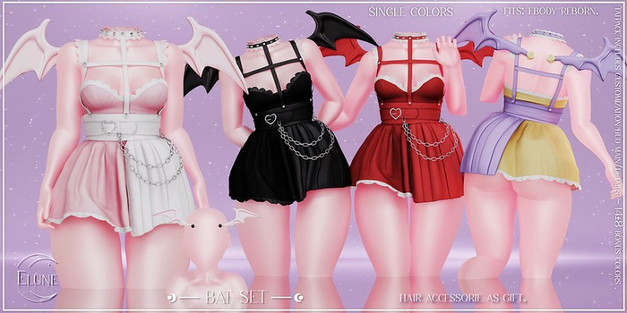 Elune. Bat Dress - Blue