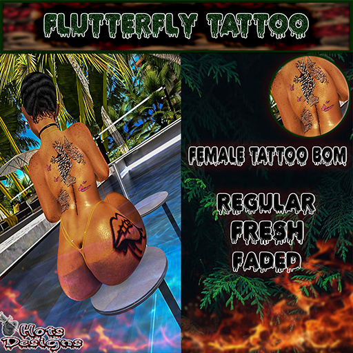 Flutterfly Tattoo Bom