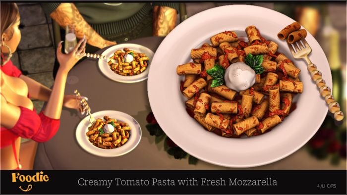 .FOODIE. Creamy Tomato Pasta w Fresh Mozzarella