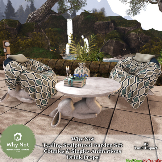 Why Not - Tealing Sculptured Garden Set Ad-Boxed