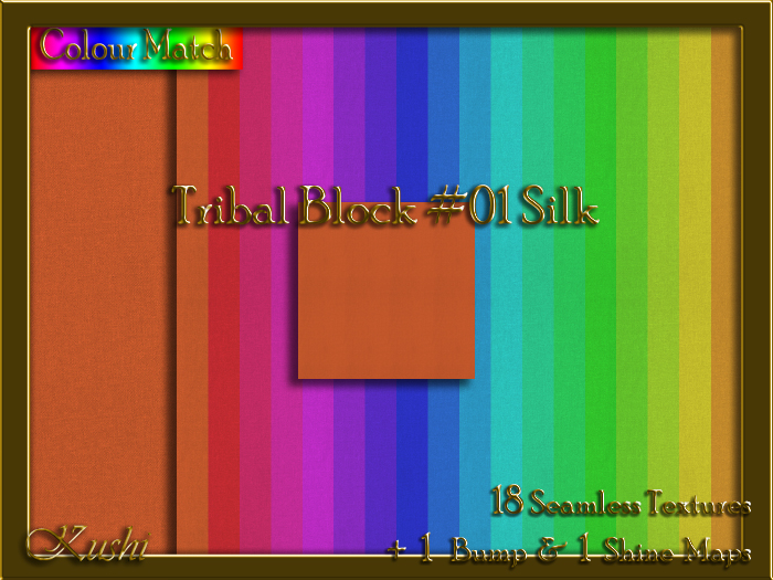 Tribal Block #01 SILK Texture Pack
