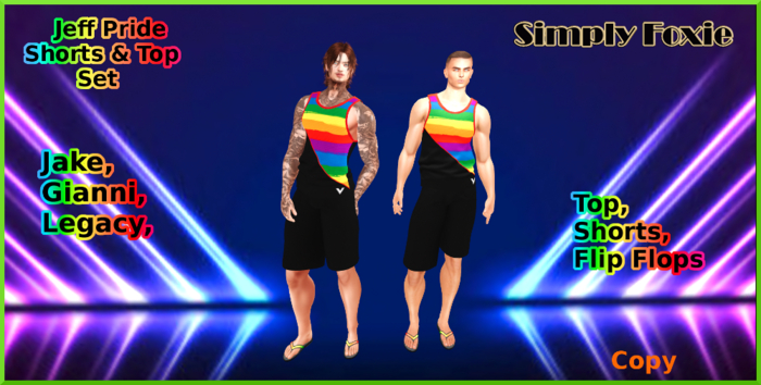 Jeff Pride Shorts & Top Set (Boxed)