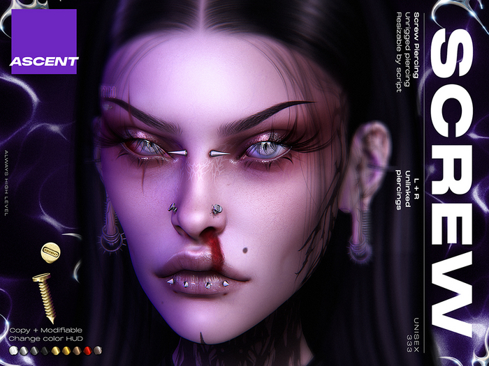 ASCENT - Screw Nostril Piercing