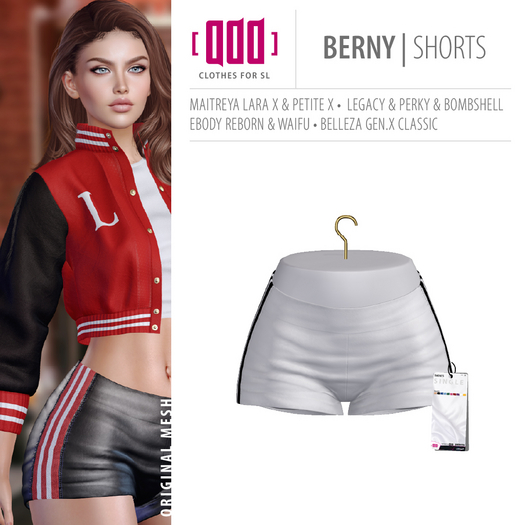 [ADD] Berny Shorts - White