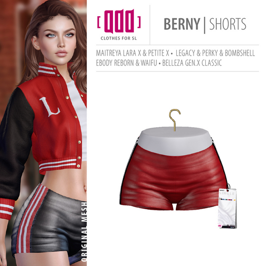 [ADD] Berny Shorts - Red