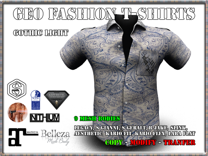 R:CASUAL SHIRTS *GOTH LIGHT* 9/BODIES
