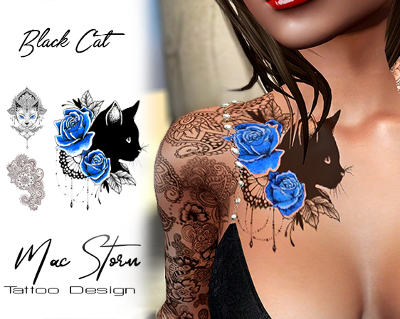 Black Cat Sleeve - Blue *Incl. BOM version* 