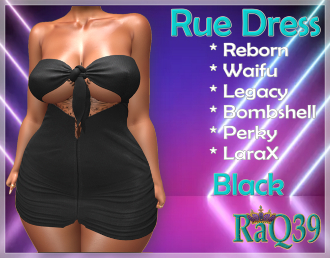 [R39] Rue Dress-Black