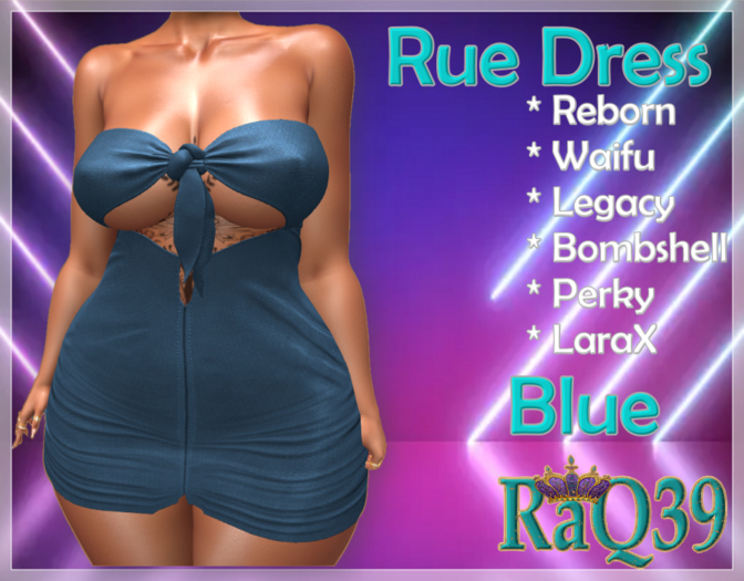 [R39] Rue Dress-Blue