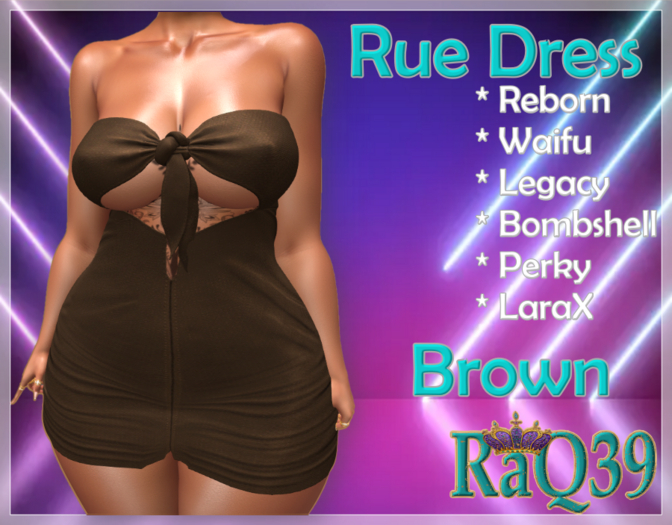 [R39] Rue Dress-Brown