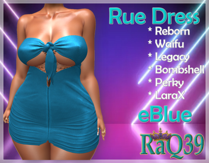 [R39] Rue Dress-eBlue