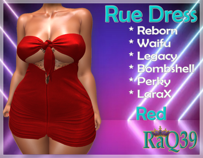 [R39] Rue Dress-Red