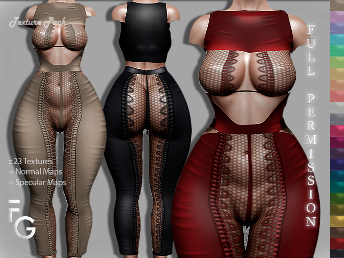 .Fragile. PACK II - 23 Textures Full Perm for SHINE SUIT KARAMY
