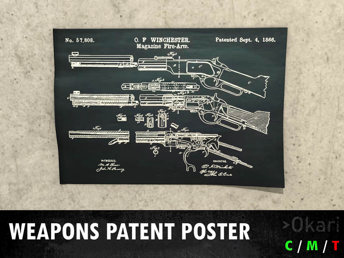 Winchester 1866 Patent Poster