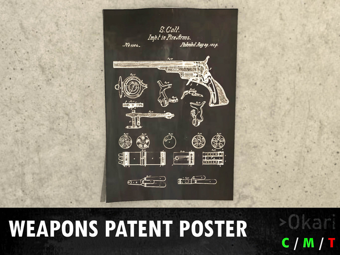 Colt Paterson Patent Poster