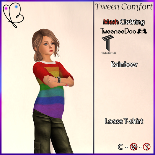 Tween Comfort - Rainbow - Michelle Shirt
