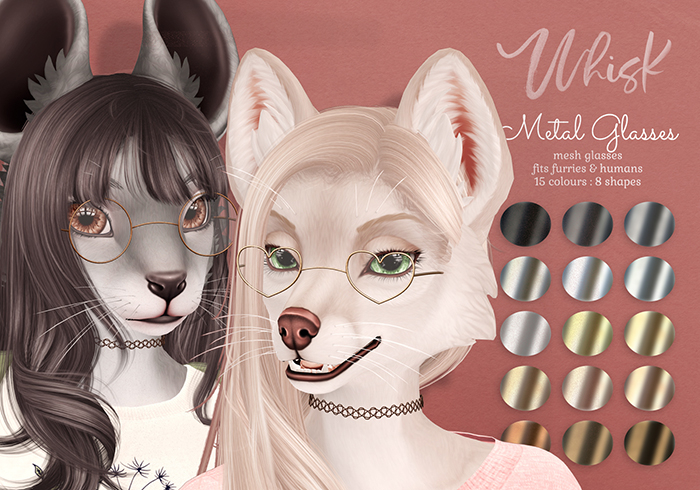 .{Whisk}. Metal Glasses : Fat Pack