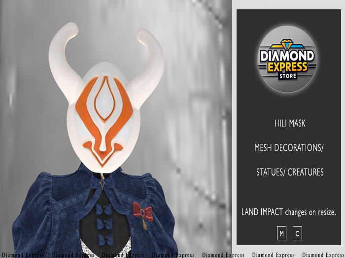 {DE} Hili mask- 3d mesh decoration