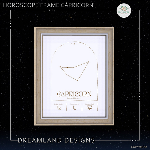 DD Horoscope Frame-Capricorn