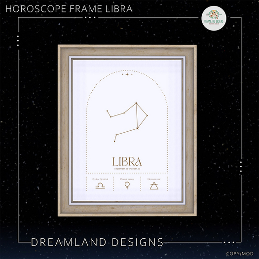 DD Horoscope Frame-Libra