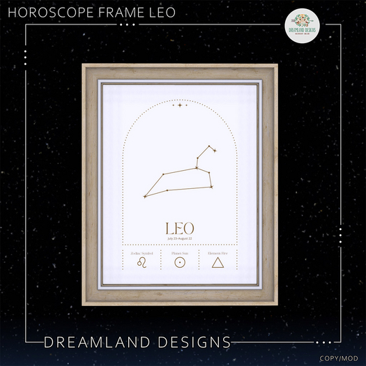 DD Horoscope Frame-Leo