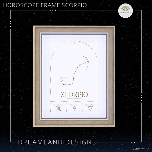 DD Horoscope Frame-Scorpio