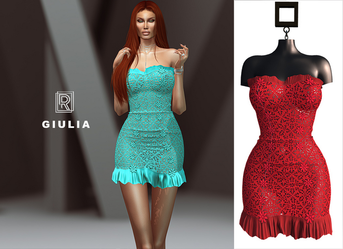 RAPTURE-Dress Giulia-Foxy Red
