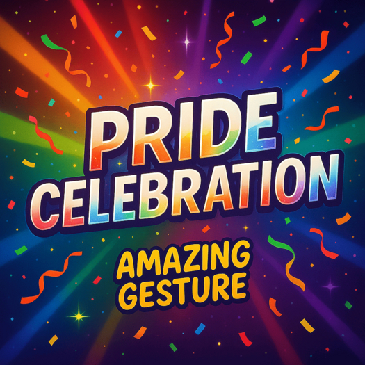 Pride Celebration Gesture with Sound - LGBTQ+ Shout, Party Animation, Voice FX - Amazing Gesture SL